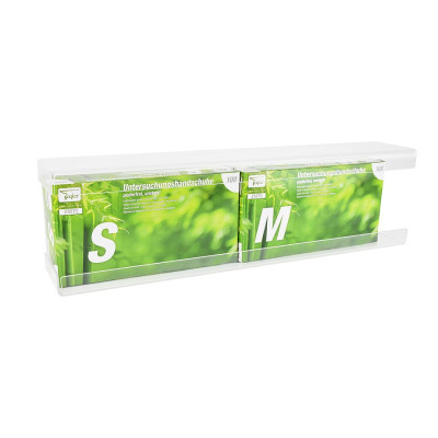 Acrylic Double Glove Dispenser – Two-Slot Holder