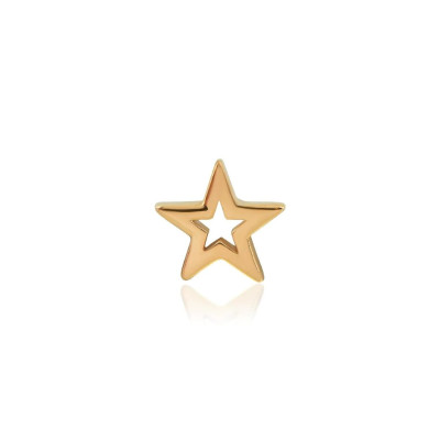 Zahnschmuck Gold 18kt – Stern Kontur – Tooth Gem