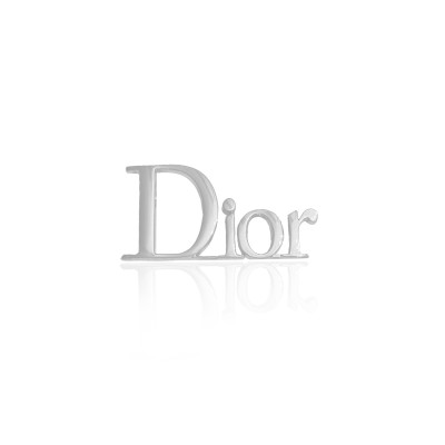 Bijou Dentaire Or Blanc 18ct – Icône Stylisée – Gemme Élégante