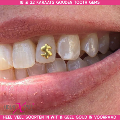 Gouden tooth gem dollar – 22 kt money symbol