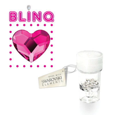 Tooth gems hartje Red Pink – 5 stuks roze-rood