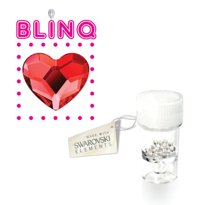 BLINQ Tooth Gems Heart Red for Statement Smile Designs 5pcs