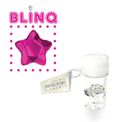 BLINQ Tooth Gems Star Fuchsia for Bold Creative Smile Looks 5pcs