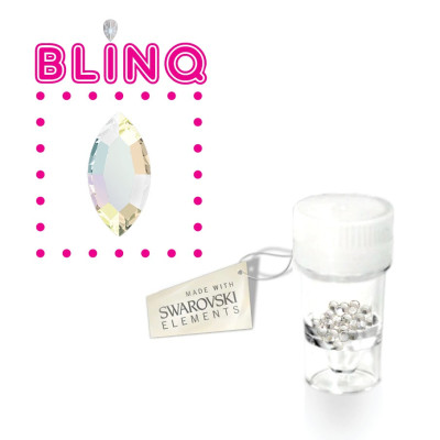 BLINQ Strass Dentaire – Navette Aurora à reflets irisés – 5 pcs