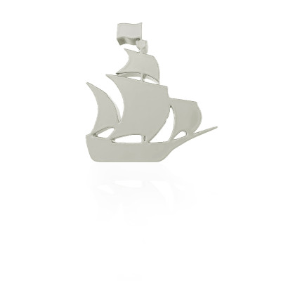 Wit gouden tandsieraad Boot / Schip – maritieme witgouden tooth gem