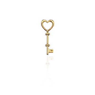 Gold Tooth Gem 18ct – Key to My Heart – Romantic Tooth Gem