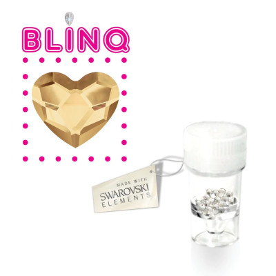 Swarovski Zahnschmuck Zahnkristallen Herz Rosa / Pink  - 5 stück einkaufen