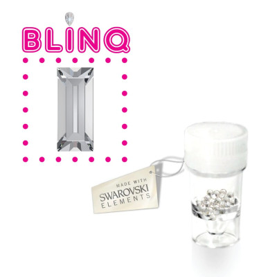 Swarovski tooth gems Rechthoek Helder – glanzend kristal