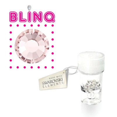 Swarovski tooth gems Shiny Rose – glamoureuze rosékleur