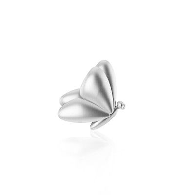 Wit gouden tandsieraad vlinder – butterfly tooth gem van 18 kt witgoud