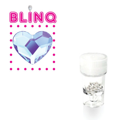 BLINQ Tooth Gems Heart Blue Violet for Color-Shift Tooth Art 5pcs