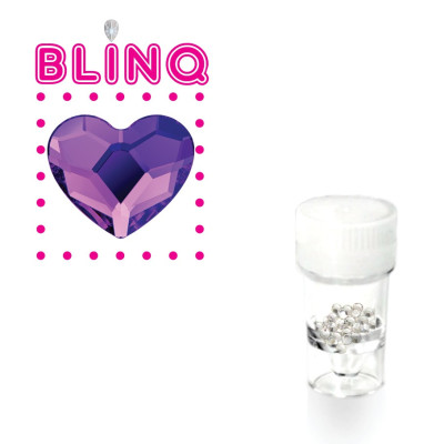 BLINQ Tooth Gems Heart Dark Purple for Deep Artistic Smiles 5pcs