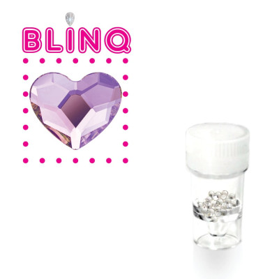Tooth gems hartje lila/paars – zachte paarse combinatie