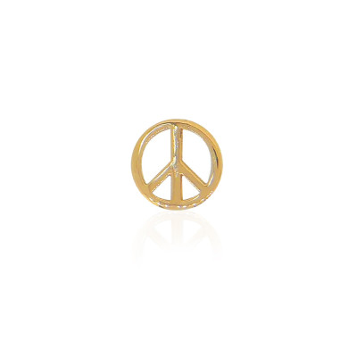 Gouden tandsieraad Peace – 22 kt gold tooth gem vredesteken