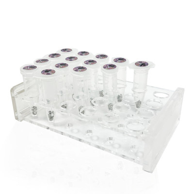 Röhrchenhalter für Zahnkristalle – Acryl Display