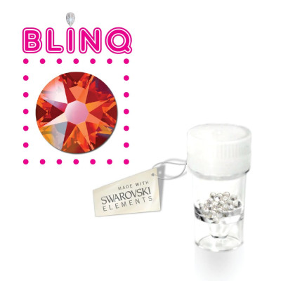 Swarovski Zahnschmuck Kristalle - Luminous Orange AB- 25 Zahnsteinchen
