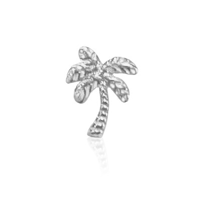 Wit gouden tandsieraad Palmboom – witgouden palm tooth gem