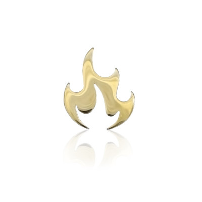Zahnschmuck Gold 18kt – Feuer / Flamme – Tooth Gem