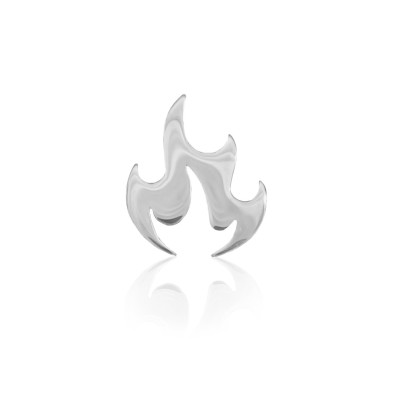 Zahnschmuck Weißgold 18kt – Feuer / Flamme – Tooth Gem