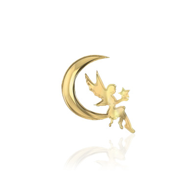Bijou Dentaire Or 18ct – Fée sur la Lune – Gemme Fantaisie Premium