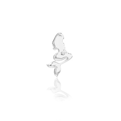 Bijou Dentaire Or Blanc 18ct – Sirène – Gemme Thème Océan