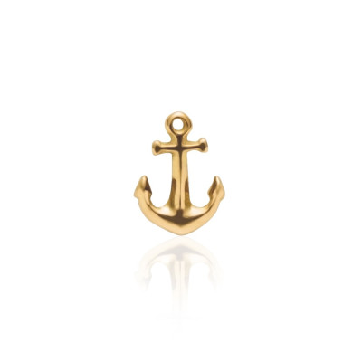 Gouden tandsieraad Anker – 18 kt gold anchor tooth gem