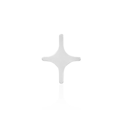 Wit gouden tandsieraad Sparkle Ster – glinsterende witgouden star tooth gem