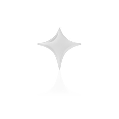 White Gold Tooth Gem 18ct – Twinkle Star I – Elegant Radiant Star