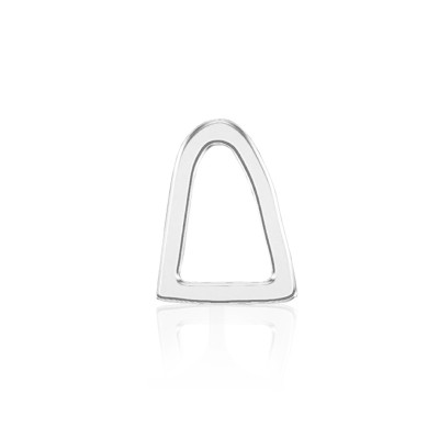 Bijou Dentaire Or Blanc 18ct – Dent Ajournée – Gemme Forme Dent Découpée