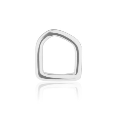 White Gold Tooth Gem 18ct – Hollow Tooth XL – Large Cut-Out Tooth Gem