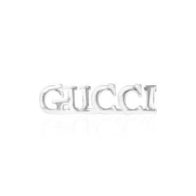 Zahnschmuck Weißgold 18kt – Gucci Logo – Tooth Gem
