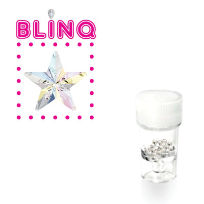 Swarovski tooth gems Puntige Ster Aurora – rainbow star cut