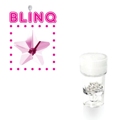 BLINQ Tooth Gems Star Pointed Baby Pink for Soft Design Accents 5pcs