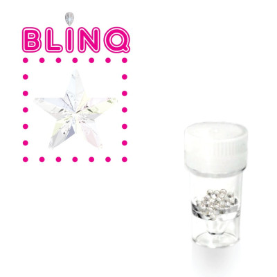BLINQ Tooth Gems Star Pointed Moon for Pearl-Glow Tooth Art 5pcs