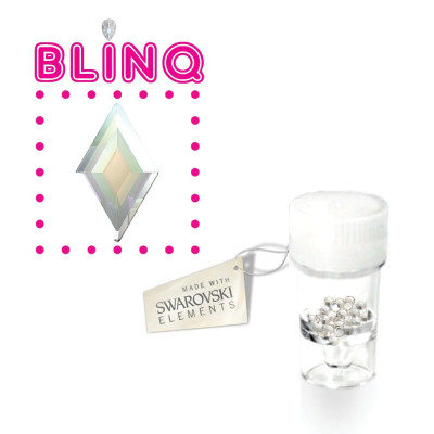 Swarovski Strass Dentaire – Losange Aurora à reflets colorés – 5 pcs