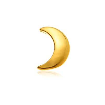 Gold Tooth Gem 18ct – Moon Mini 3mm – Tiny Crescent Moon Gem