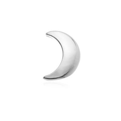 Mini Maan – 18 kt wit gouden tooth gem moon design