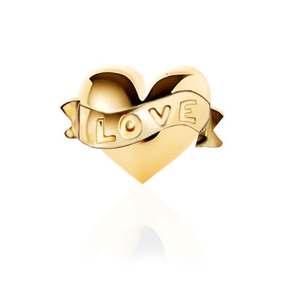 Zahnschmuck Gold 18kt – Herz „LOVE“ – Tooth Gem