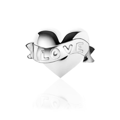 Bijou Dentaire Or Blanc 18ct – Cœur “LOVE” – Gemme Cœur Élégante