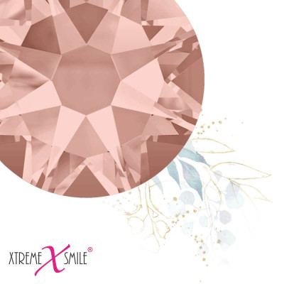 Swarovski Zahnschmuck Kristalle - Vintage Rosa - Tiefrot -  25 stück Zahnkristalle in verschiedene Grösse