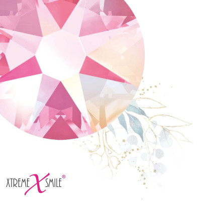 Swarovski Tooth Gems – Pink Desire Crystals – 25 pcs