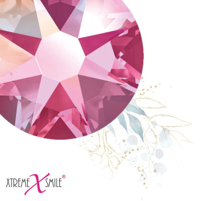 Swarovski Tooth Gems – Pink Piggy Crystals – 25 pcs