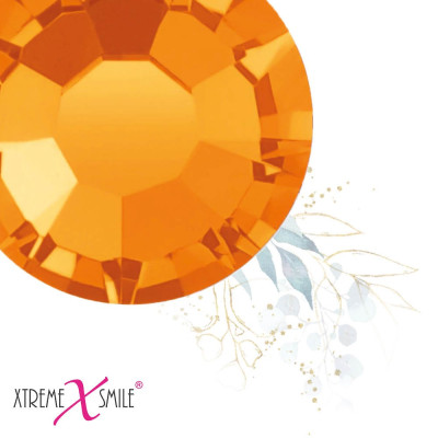 Swarovski tandkristallen Sunnybeach – gele tooth gems met zomertint