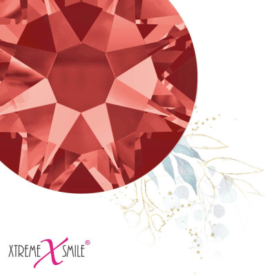 Swarovski Zahnkristalle Paparazzi Rouge – rote Tooth Gems – 25 Stück