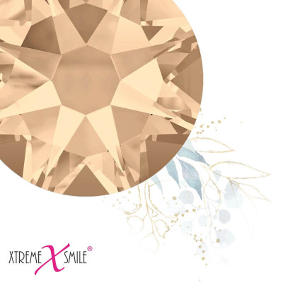 Swarovski Strass Dentaire – Cristaux Light Golden Beam – 25 pcs