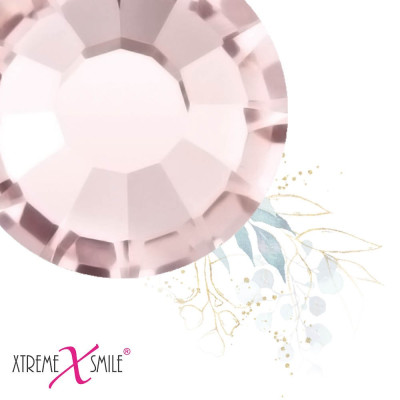 Swarovski Zahnkristalle Shiny Rose – glänzende rosa Tooth Gems – 25 Stück