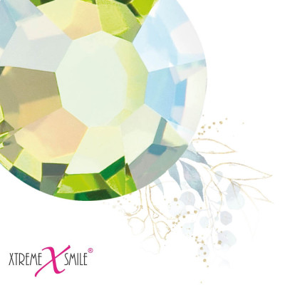 Swarovski Zahnkristalle Lime-E-Rick – limefarbene Tooth Gems – 25 Stück