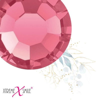 Swarovski Tooth Gems – Pink Promise Crystals – 25 pcs