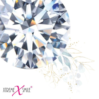 Rond Zirkonia 2 mm – zilverkleurige achterkant