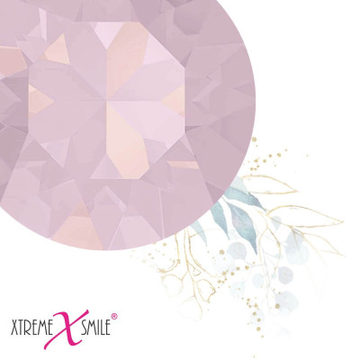 Swarovski Zahnkristalle Opal Rose – Tooth Gems in verschiedenen Größen – 25 Stück
